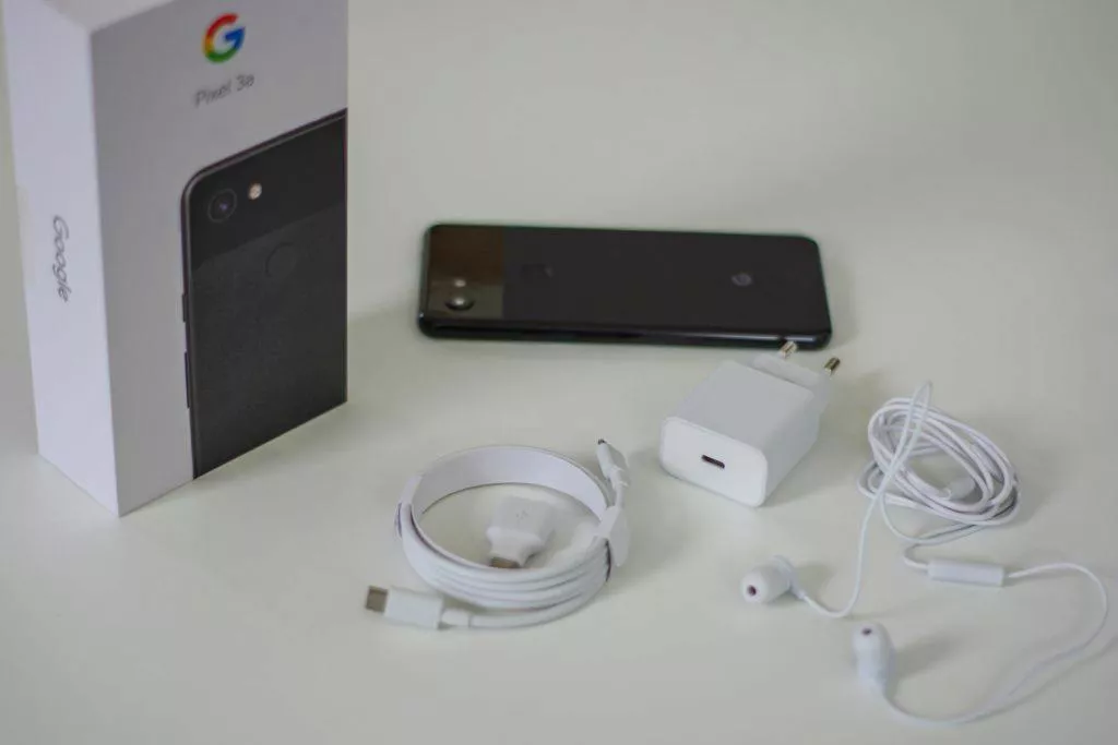 google pixel 3a obsah baleni