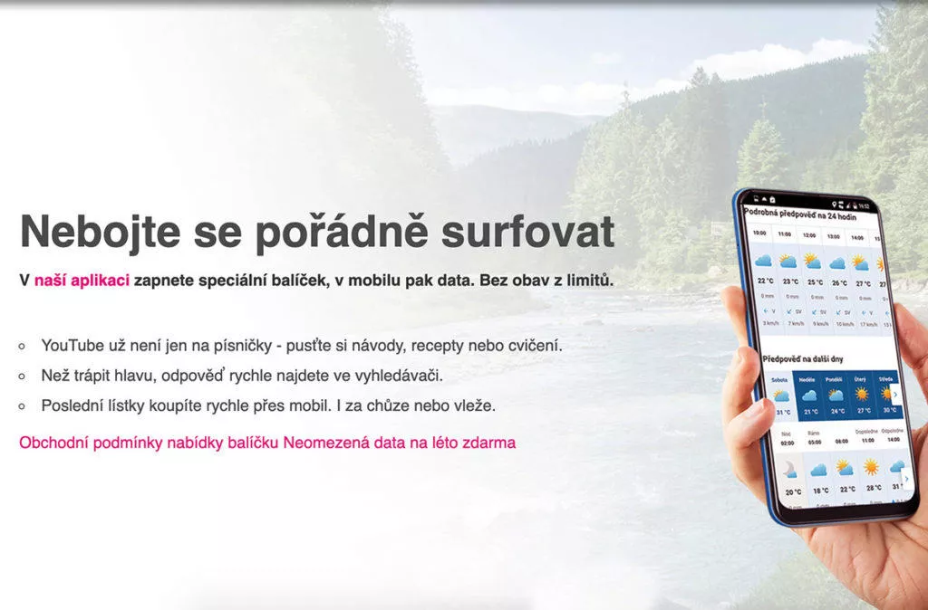 Nabídka neomezených dat T-Mobile