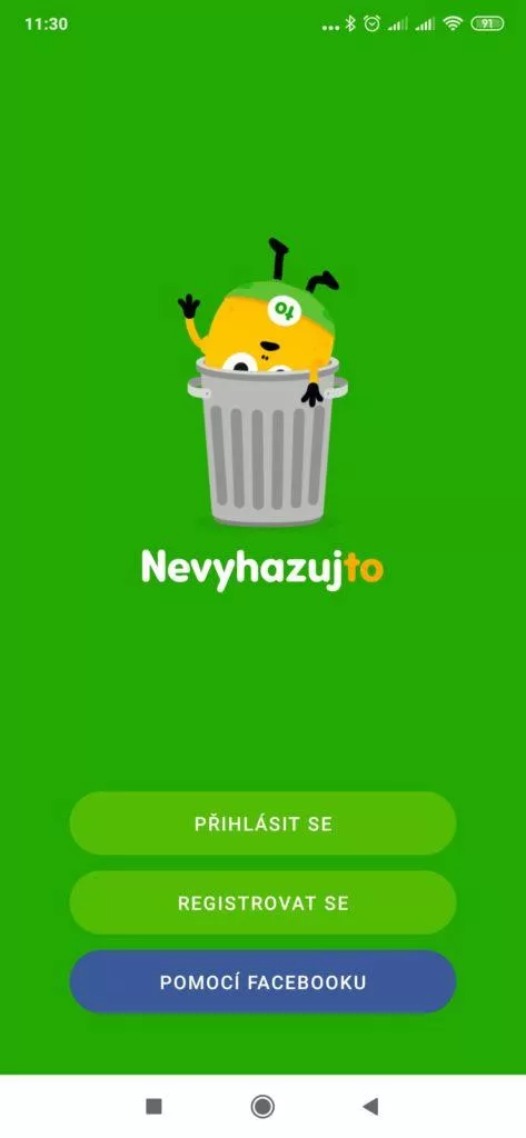 registrace nebo prihlaseni