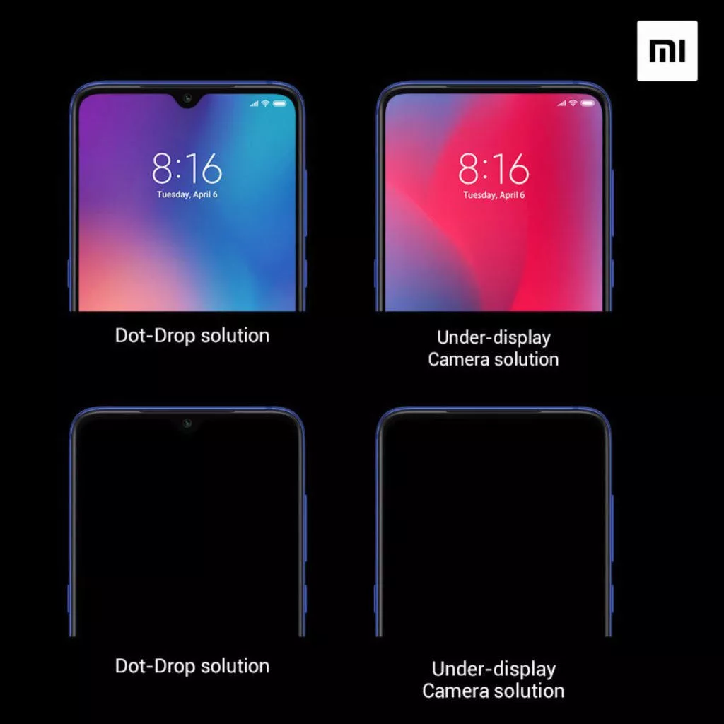 Výřez vs. selfie kamera v displeji od Xiaomi