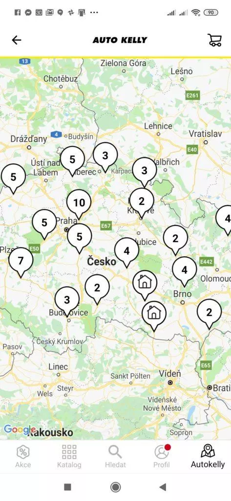 Seznam poboček