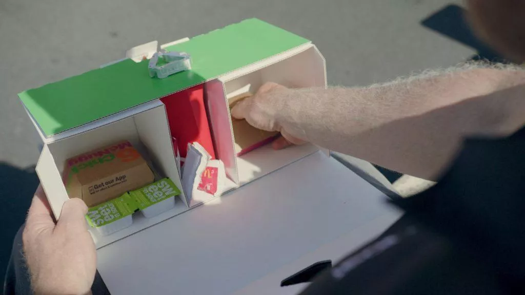 McDonalds box pro Uber Eats