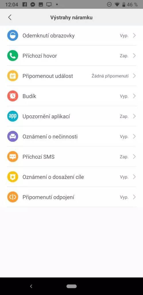 Xiaomi Amazfit Cor 2 notifikace