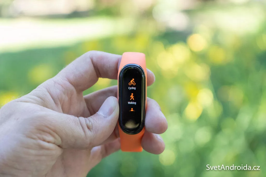 Měření chůze Mi Band 4