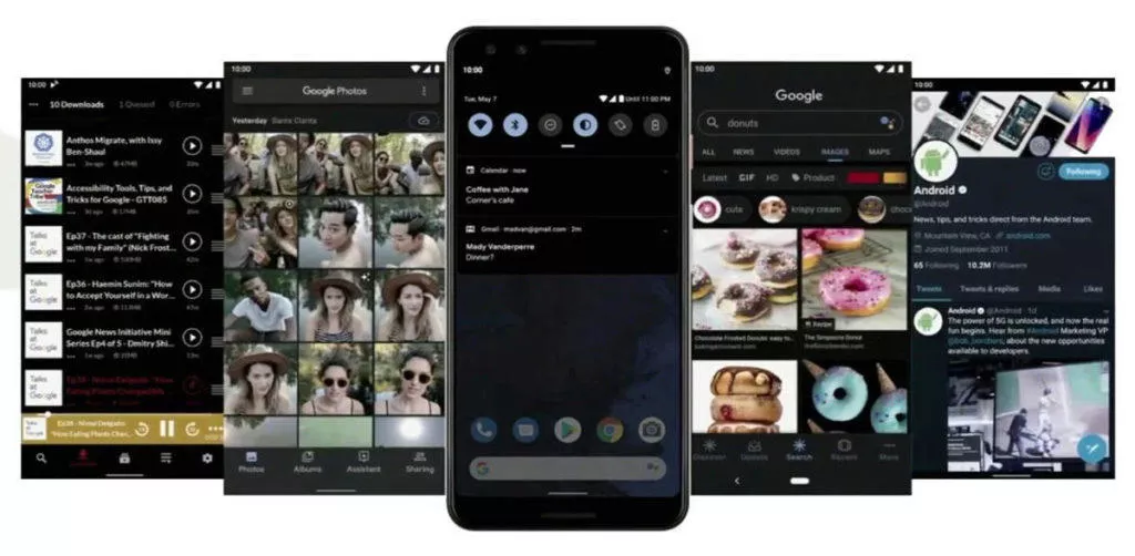 Tmavý režim Androidu Q