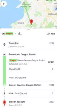 Google mapy velikonoční vajíčko ve Walesu