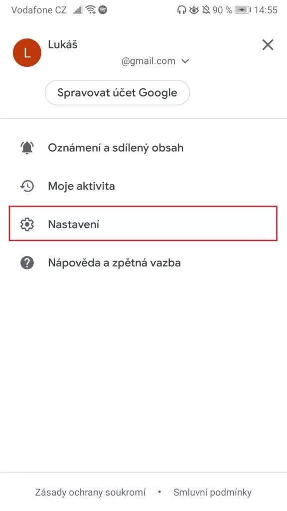 Zprávy Google - jak aktivovat tmavý režim