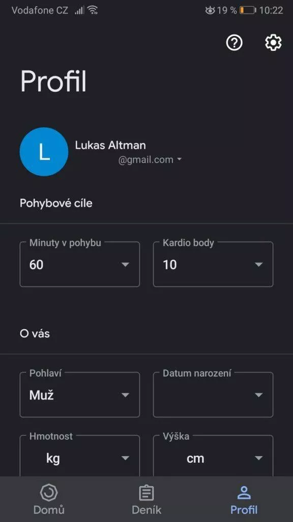 Nastavení Dark mode - Google cvičení