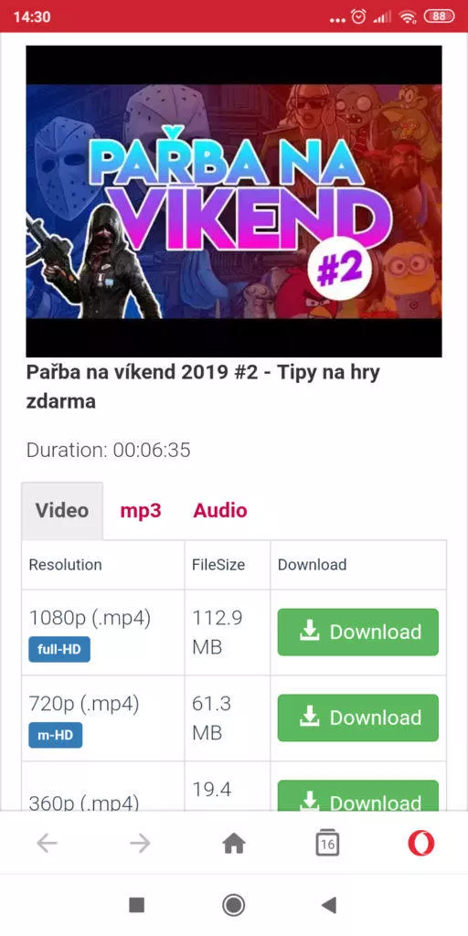 Automatizovaně stáhnout z YouTube video nebo mp3