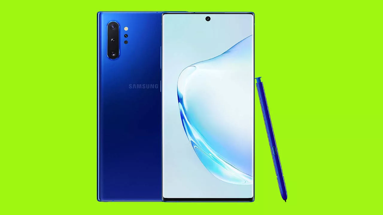galaxy note 10 + aura blue