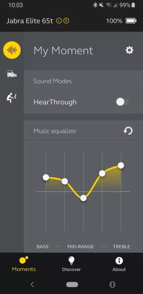 Jabra Sound+ ekvalizér