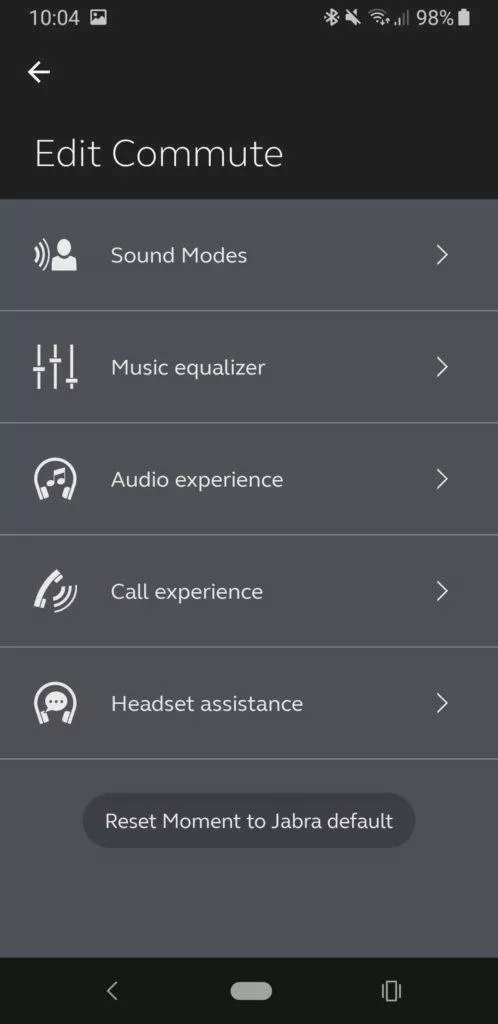 Jabra Sound+ nastavení