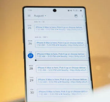 jak odstanit nechtěné události google kalendář