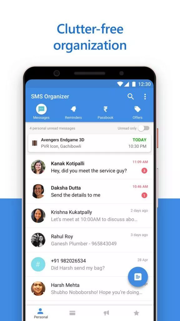 Microsoft SMS Organizer - pořádek ve zprávách