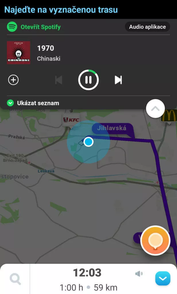 spotify waze