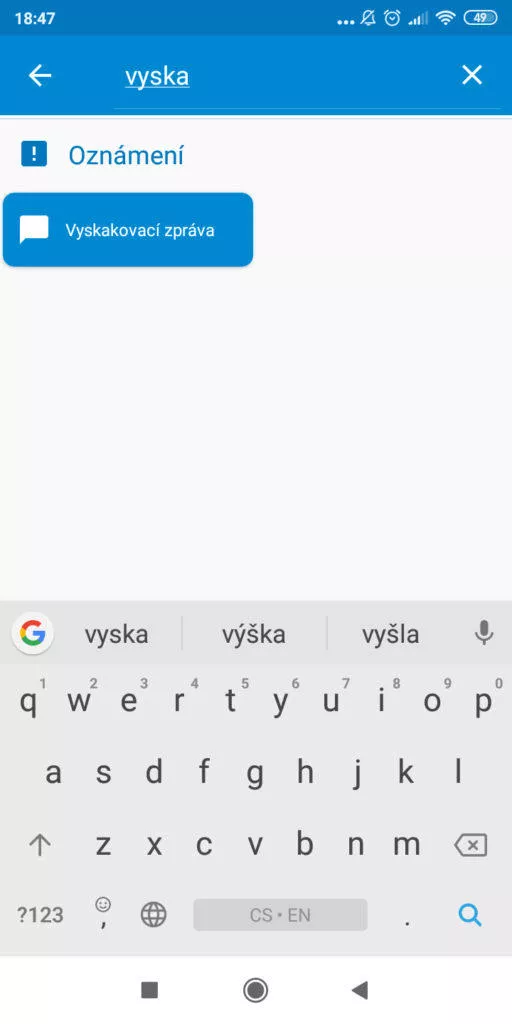 Zablokovat vypínací obrazovku - vyskakovací okno