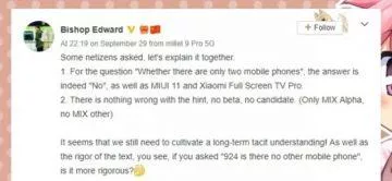 xiaomi mi mix 4 vyjadreni manazera