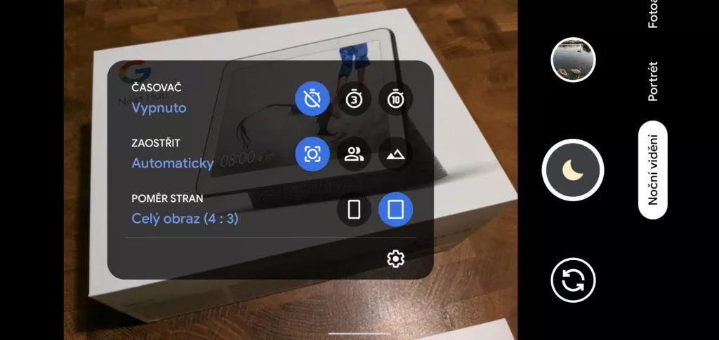 google funkce fotoaparátu