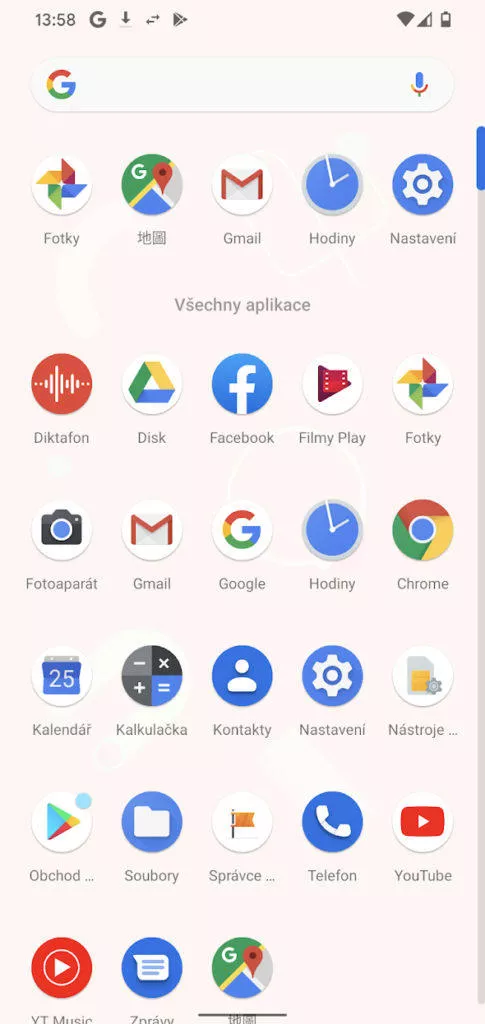 google pixel 4 prostředí