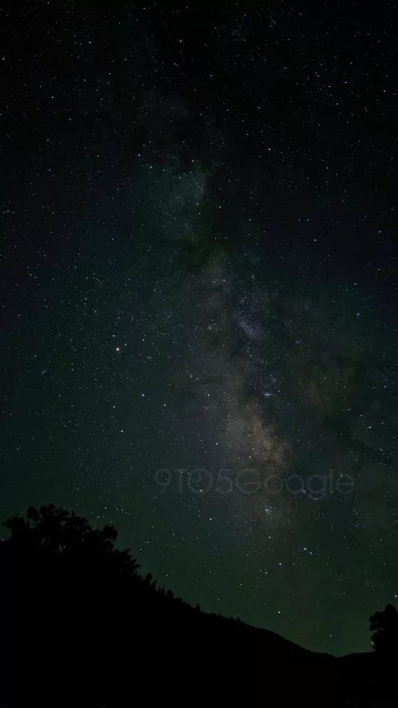 pixel 4 noční obloha hvězdy