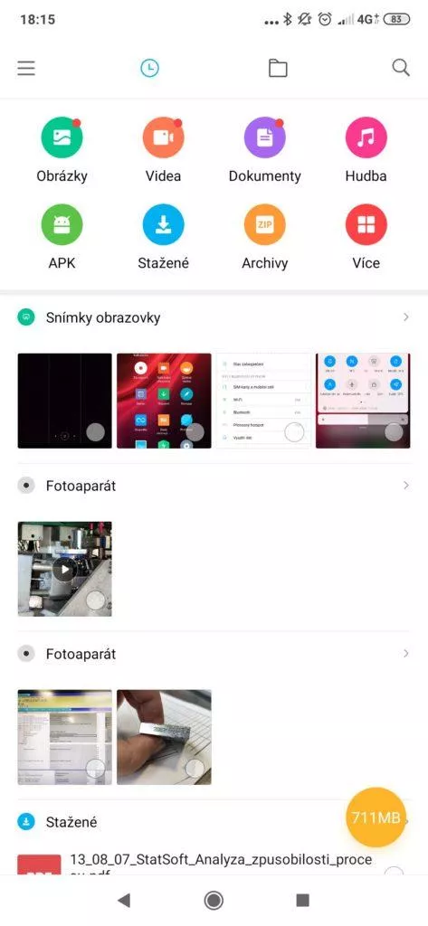xiaomi mi 9t pro spravce souboru
