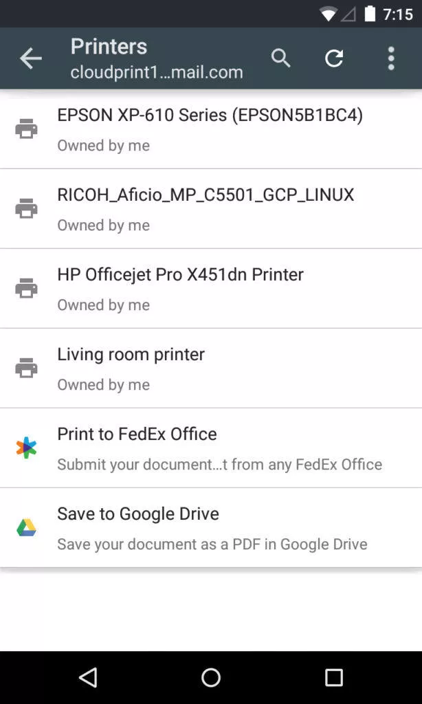 google cloud print tiskarna