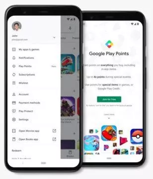 Google Play Points náhled