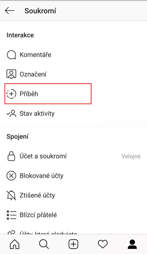 jak zablokovat stories