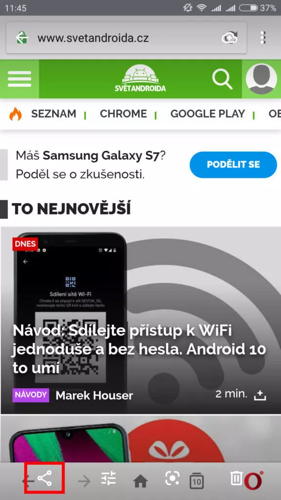 sdílení fotek aplikace