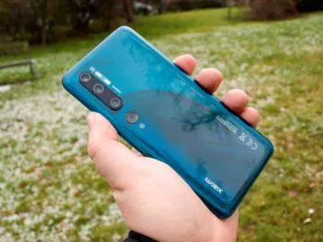 Xiaomi Mi Note 10 záda telefonu