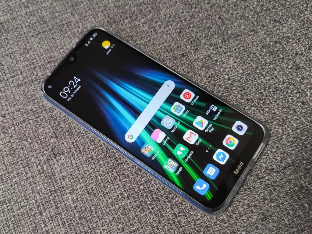 xiaomi redmi note 8t predni strana s obalem