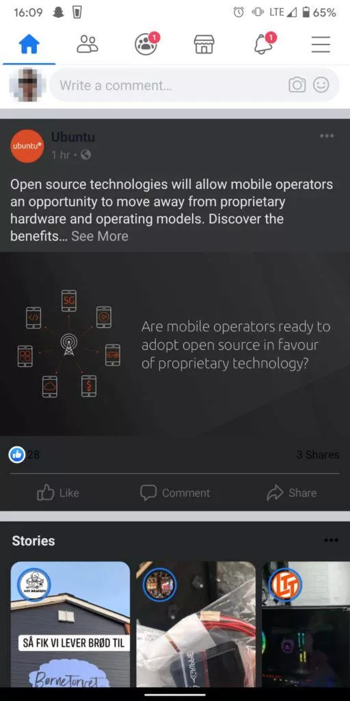 facebook tmavý režim Android screen 2