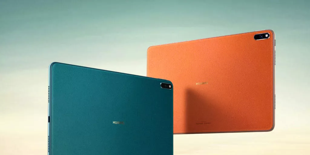 Huawei MatePad Pro green and orange
