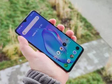 Realme X2 Pro displej venku