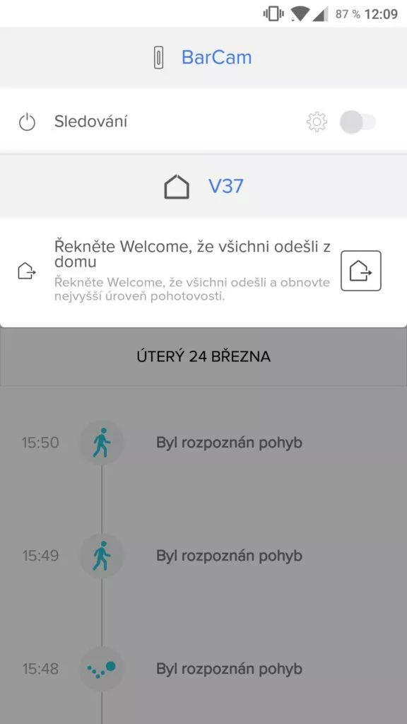 Netatmo Security aplikace 6