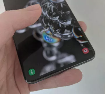 ctecka otisků prstu galaxy s20