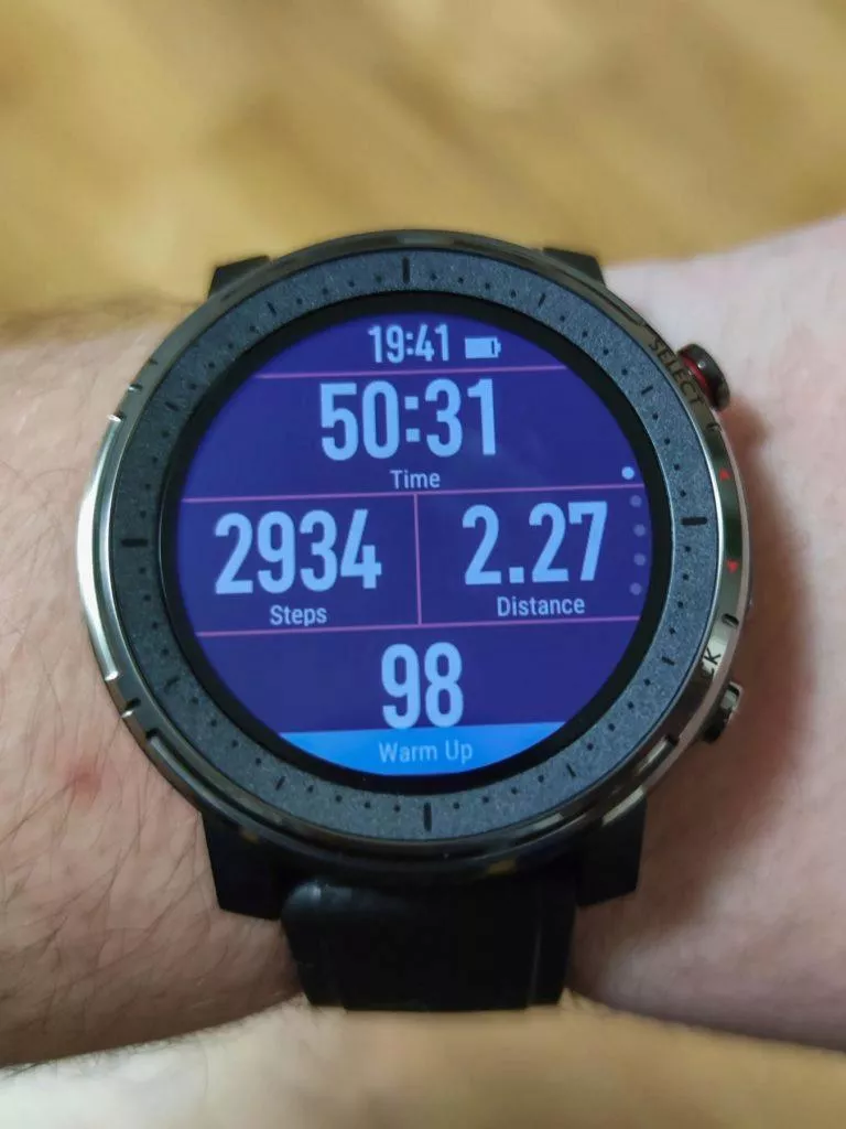 xiaomi amazfit stratos 3 zaznam cviceni 1