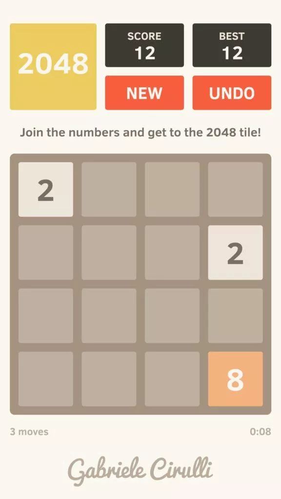 2048 screenshot 3