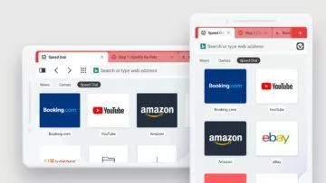 Android prohlížeč Vivaldi speed dials