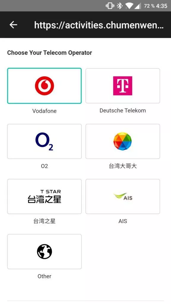 Aplikace Mobvoi nastaveni esim 2