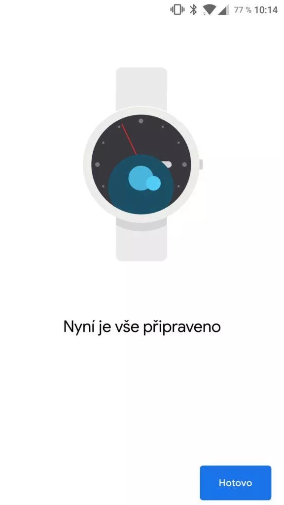 Aplikace Wear OS pripraveno