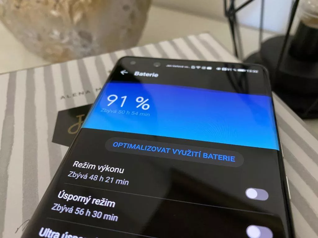 huawei p40 výdrž baterie