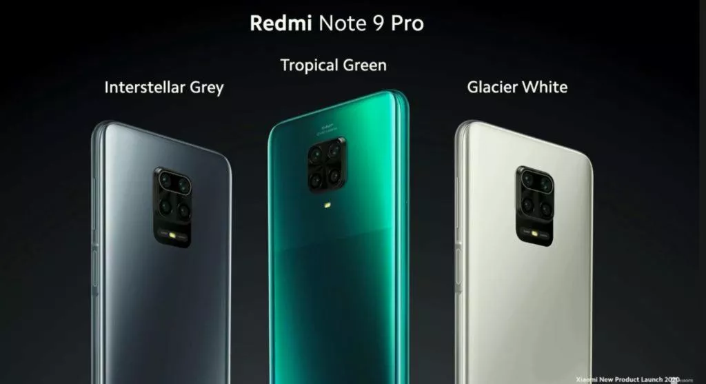 Redmi Note 9 Pro barvy