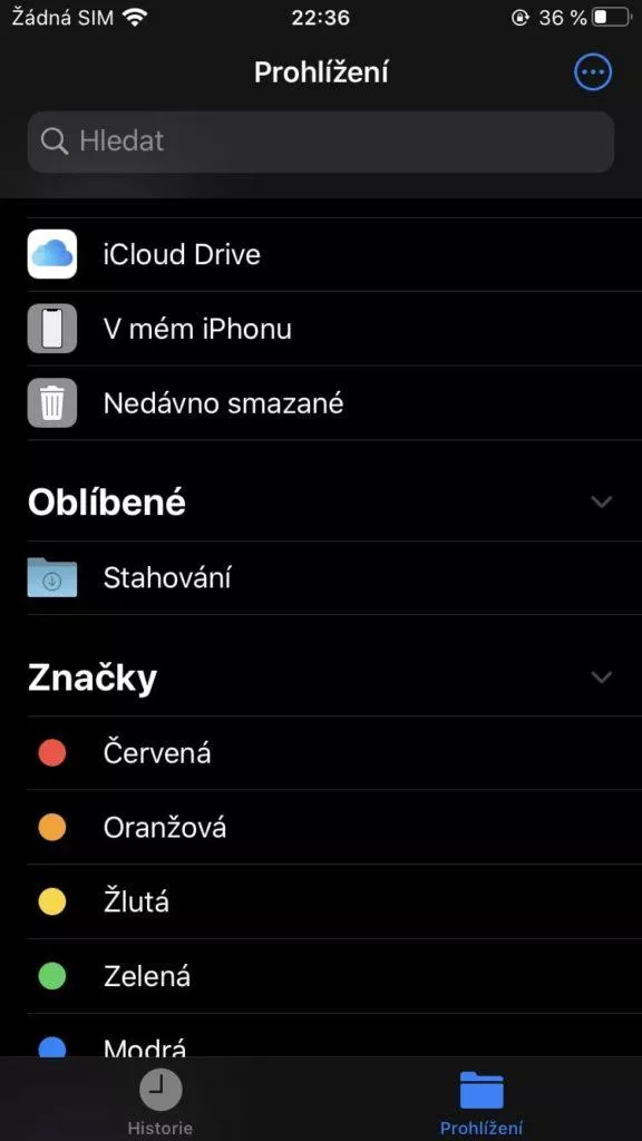 správce souborů ios