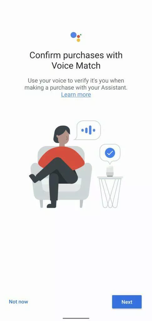 Asistent Google hlasové potvrzování plateb nastavení 1