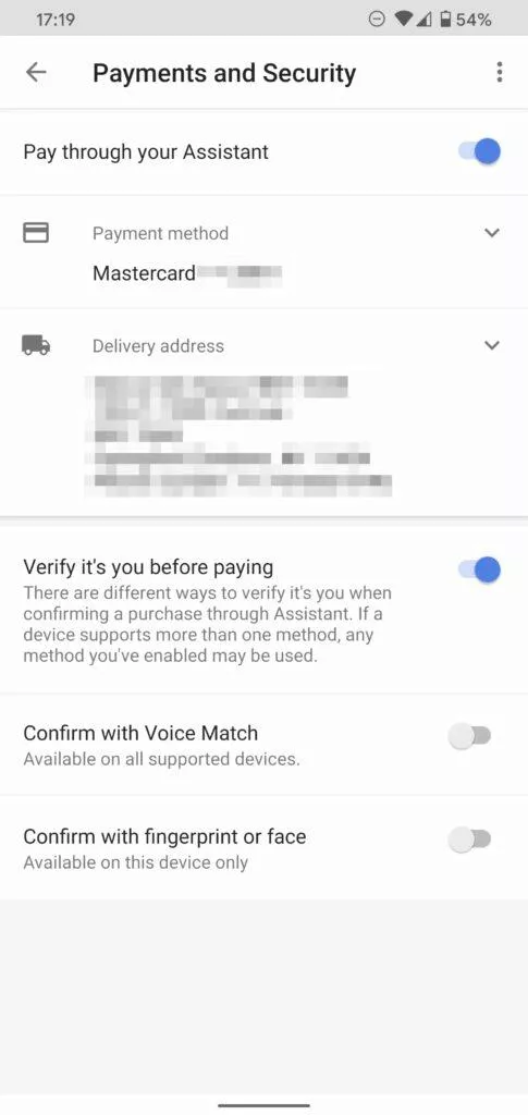 Asistent Google hlasové potvrzování plateb nastavení 4