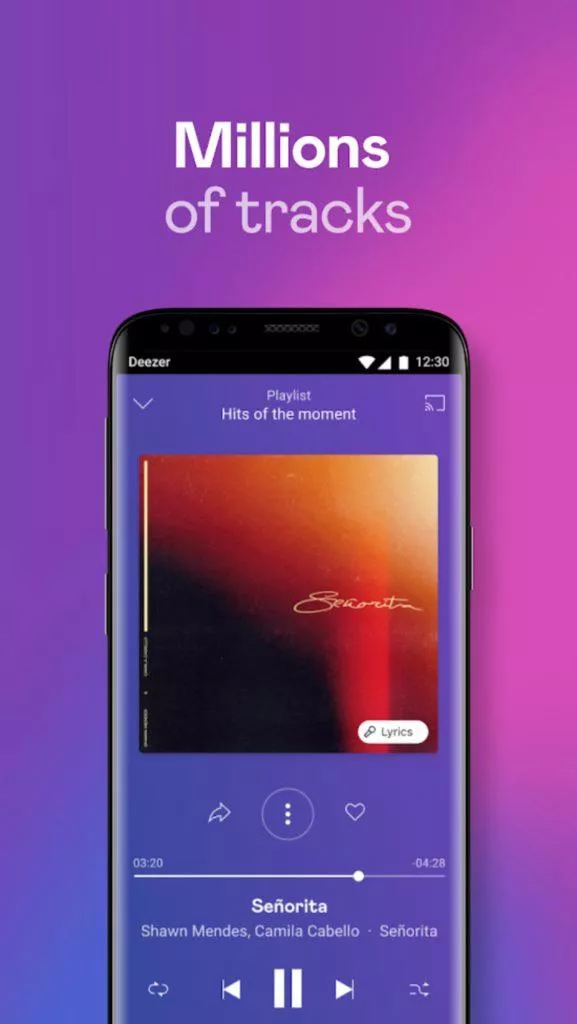 Deezer screen 1