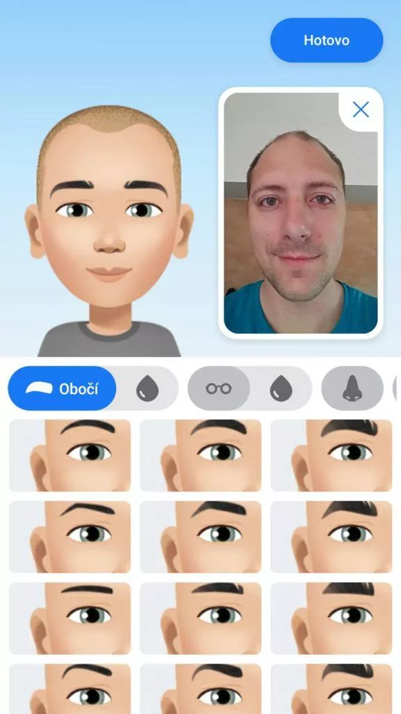 Facebook avatar vytvoreni nahled
