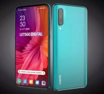 fotoaparát pod displejem Xiaomi render LetsGoDigital