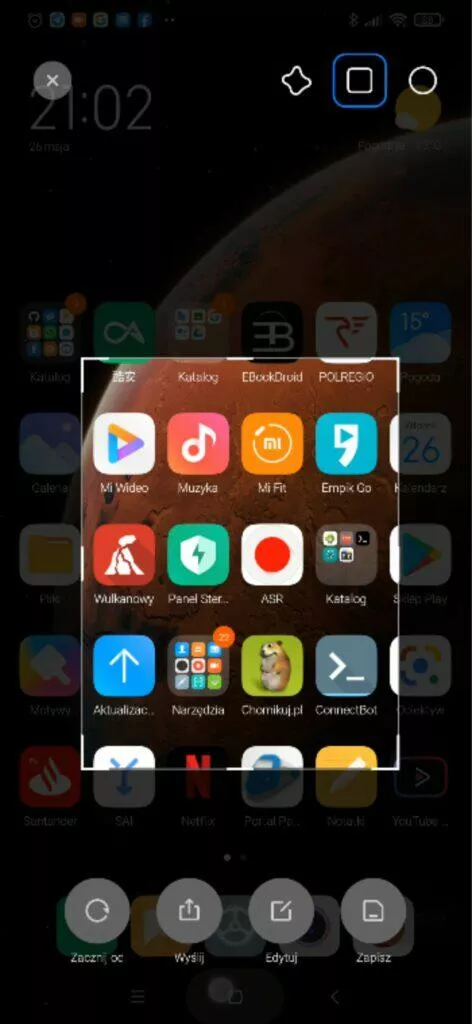 MIUI 12 snímky obrazovky ctvercovy obdelnikovy